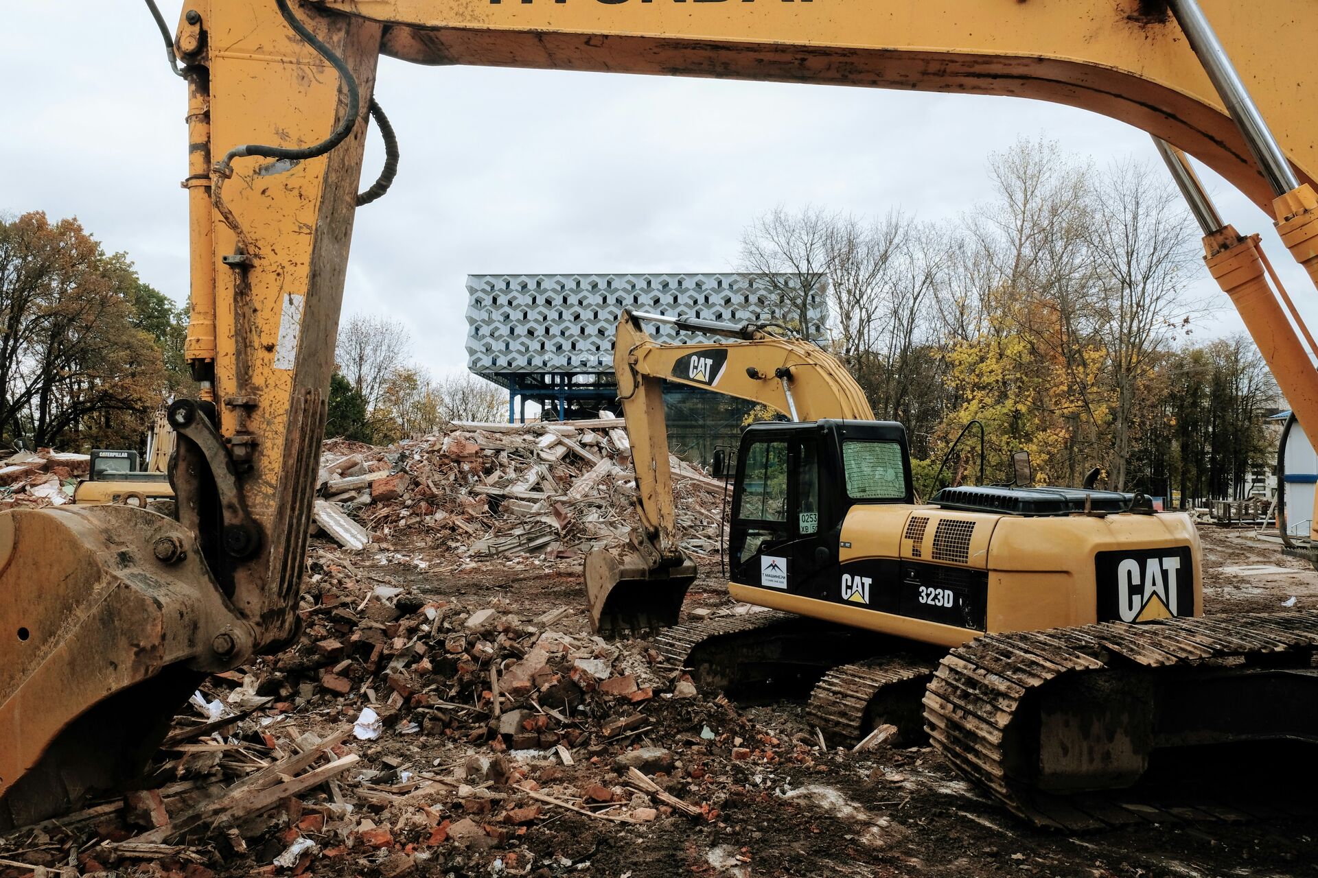 Demolition and abatement work near a public facility